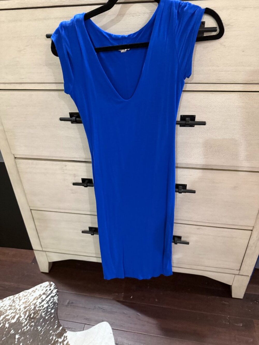 Blue Form Fitting Dress